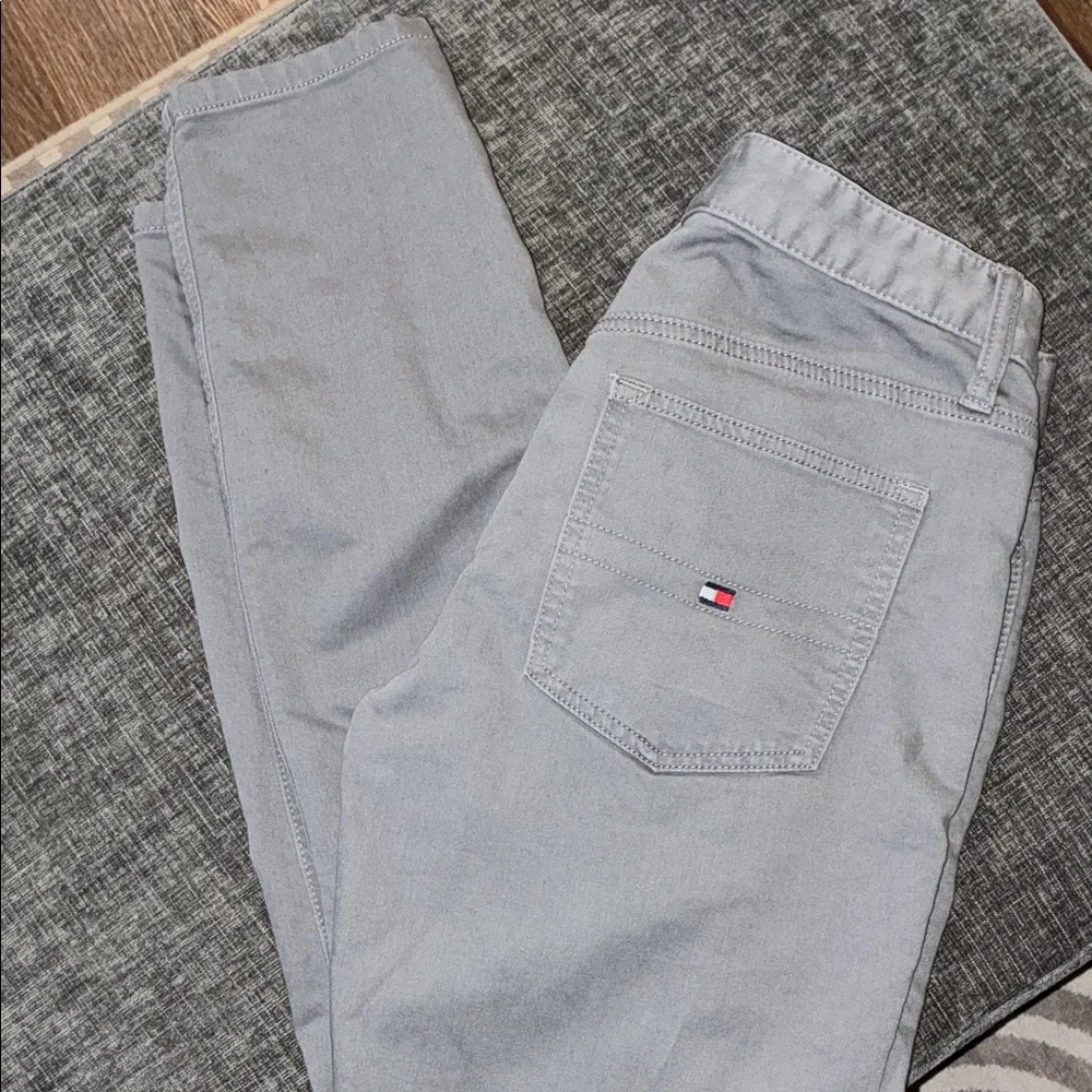 Boys Tommy Hilfiger Gray Pants with Logo